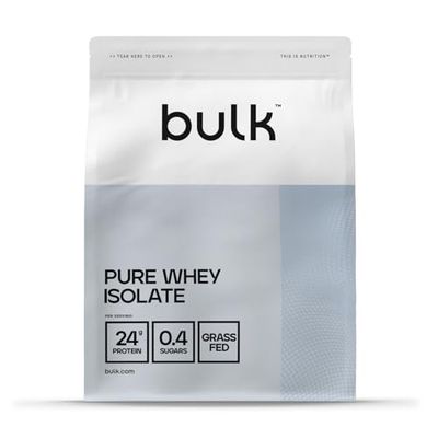 Bulk L'Isolat De Whey en Poudre, Cookies Chocolat, 500 g, 16 Portions, Faible teneur en sucres, Faible teneur en matières grasses, Idéal pour la masse maigre*, Les emballages peuvent varier