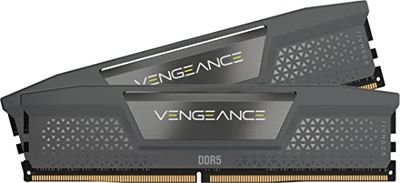 CORSAIR VENGEANCE DDR5 RAM 32GB (2x16GB) 6400MHz CL32 AMD EXPO Intel XMP iCUE Compatibel Computergeheugen – Grijs (CMK32GX5M2B6400Z32)