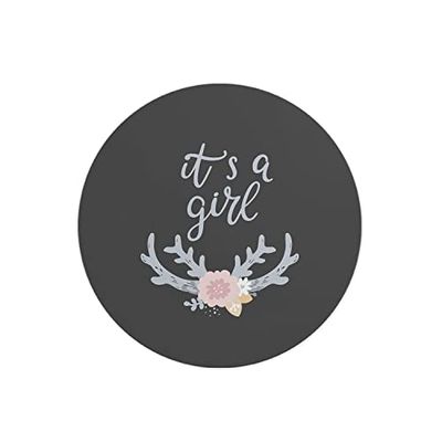 Questo Casa, Round Digital Printed Mouse Pad, Non-Slip Base, for Office and Home, Diameter:22cm