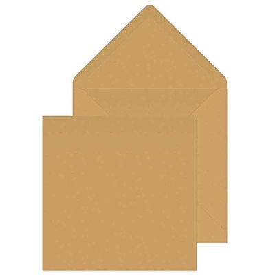 Blake Purely Everyday 155 x 155 mm 90 g/m² Enveloppes Carrée d'Invitation Gommée Rabat Pointu (4255) Manille/Kraft - Boîte de 500