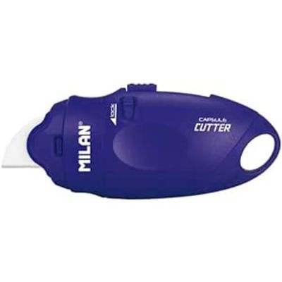 CÚTER HOJA CERÁMICA 10,8 CM AZUL MILÁN