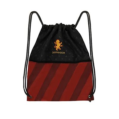 Cinereplicas Harry Potter Gryffindor tas met trekkoord, 39 x 34 cm, officieel gelicentieerd product