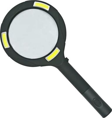 Peter Pauper Press Handheld LED Lighted Magnifier, Large