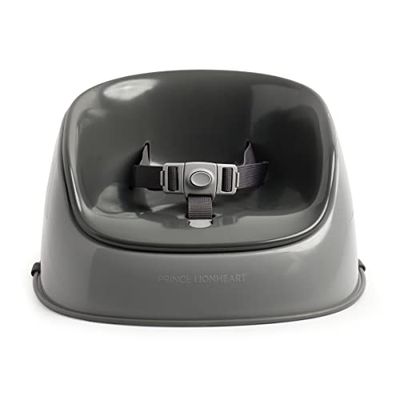 Prince Lionheart BoosterPOD Lite Grijs Base | Comfortabel | Dual Strap Systeem | Duurzaam | Draagbaar | Stabiel | Anti-Slip - Storm