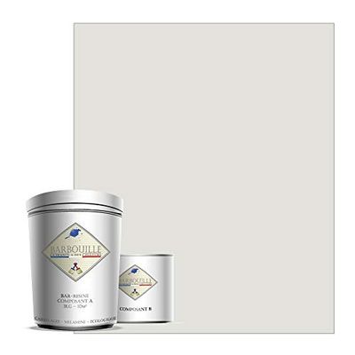 BARBOUILLE - Bar-Résine Ecce Homo - Résine Epoxy Bi-Composants - Effet Brillant - Peinture Mur, Plafond, Boiserie, Carrelage & Métal - Lessivable - COV A+ - Fabriquée En France - 750 ml