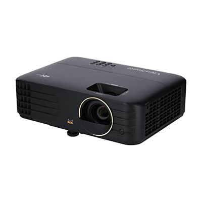 ViewSonic PX728-4K UHD hemmabio DLP-projektor (4K, 2 000 ANSI-lumen, Rec. 709, 2 x HDMI, USB, USB-C, 10 watt högtalare, 1,3 x optisk zoom, HDR, HLG, Auto Keystone, LAN-kontroll) svart