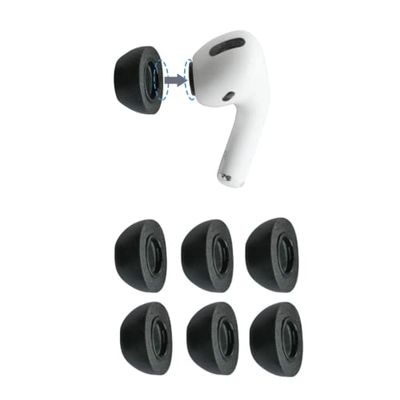 Comply Foam Apple AirPods Pro 2.0 oordopjes Tips. Comfortabel. Klikken op. Blijft zitten. Ruisonderdrukking. Past in oplaadcase (groot, 3 paar)