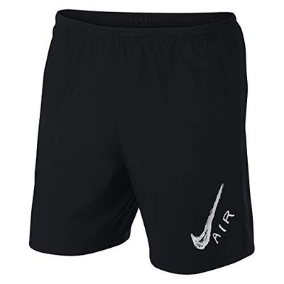 Nike M NK Run Short 7IN GX, Pantaloncini Unisex-Adulto, Nero (Black/White)