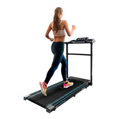 Cecotec hopfällbart löpband DrumFit WayHome, lutning, massagebälte, hantlar och skumstänger, 1–18 km/h, 12 program, bred slityta