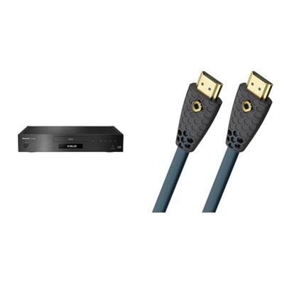Panasonic DP-UB9004EG1 UHD Blu-ray-speler (HDR10+, 4K Blu-ray Disc, 4K VoD, Dolby Vision, 2X HDMI, 2X USB) zwart & OEHLBACH Flex Evolution HDMI cable 2 m