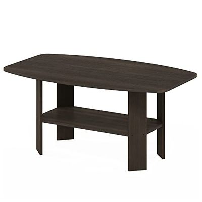 Furinno Salontafel met eenvoudig design, donkerbruin