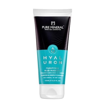 Pure Mineral - Mascarilla de Barro Purificante para Pieles Normales a Secas - Minerales del Mar Muerto, Hidrata y Limpia, Textura Agradable - Sin siliconas, sulfatos, parabenos - 175ml