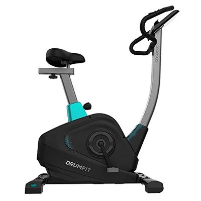 Cecotec Bicicleta Estática DrumFit Cycle 6000 Pegasus Pro X. Resistencia Magnética con Regulación a motor, Manillar y Sillín regulables, Soporte para dispositivos, Ruedas de transporte