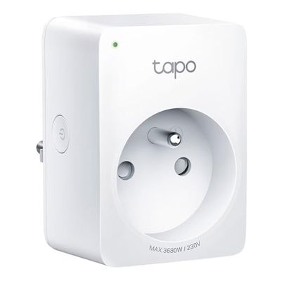 Tapo Matter wifi-stopcontact, verbruiksbewaking, 16 A, type E, compatibel met Alexa, Google Home en SmartThings, bediening van radiator, verwarming, energiebesparend, Tapo P110M (FR)