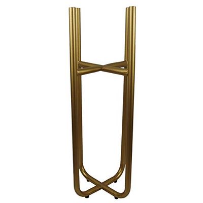Leaf Support en métal (Pot de Fleurs Non Inclus), doré, 62 cm