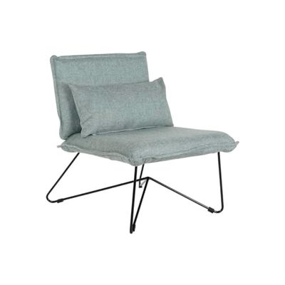 Home ESPRIT Fåtölj svart grön metall 66 x 78 x 75 cm