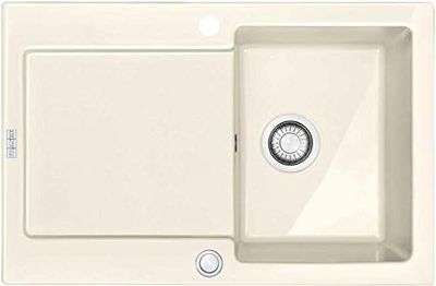 Franke 124.0442.560 Fregadero de Cocina Empotrado de cerámica, Crema