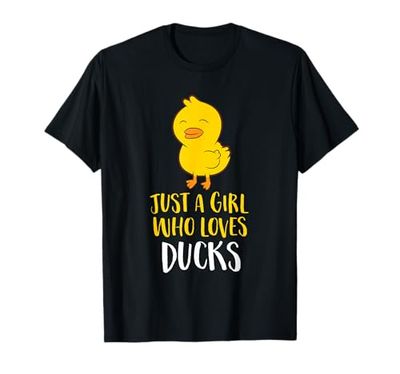 Just a Girl Who Loves Ducks - Regalo para niña de pato Camiseta