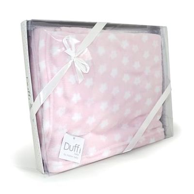 Duffi Baby 0675-06 Couverture en corail Motif étoiles 110 x 140 cm