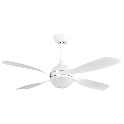 Eden pulse Witte ventilator, 4 vleugels, 30 W, 3250 lm, 3 temperaturen, afstandsbediening, 39,2 < 51,7 x 132 x 132 cm