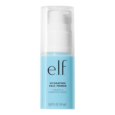 e.l.f. Hydrating Face Primer, Lightweight, Long Lasting, Creamy, Hydrates, Smooths, Fills in Pores and Fine Lines, Natural Matte Finish, Infused with Vitamin E, 0.47 Oz