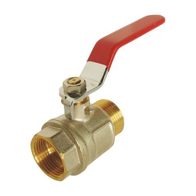 SOMATHERM PER TE - Valvola a sfera - maschio/femmina 26/34 - manico piatto reversibile - flusso ottimale con il passaggio totale