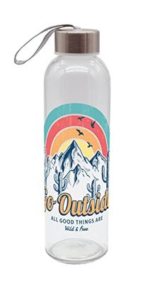Geda Labels Go Outside Gourde en verre 500 ml