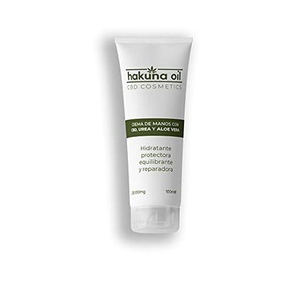 Crema mani e piedi con olio di semi di canapa Crema idratante con Urea e Aloe Vera Per uso topico Idrata, protegge e ripara la pelle 100 ml Hakuna Oil Cosmetics