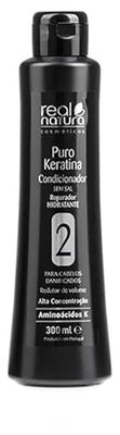 Real Natura - Balsamo Riparatore Idratante Puro Cheratina - 300 ml - Balsamo Fortificante e Nutriente