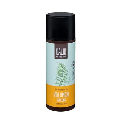DALIO - Après-shampoing volume - 1x 150 ml - pour cheveux fins - les cheveux deviennent visiblement plus volumineux - avec du jus de plante herbe d'étain - cosmétique naturel végétalien certifié