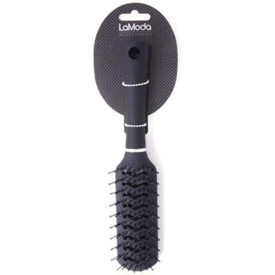 LaModa Vented Hairbrush. Rubberised Matt Finish. 22.5cm