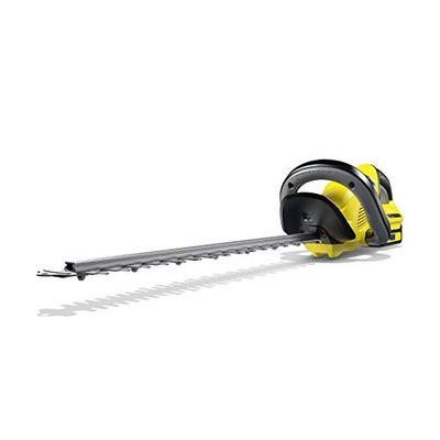 Kärcher Taille-haie sans Fil 18V HGE 18-50 Batterie 18V/2.5Ah et Chargeur Rapide Longueur de Coupe 50cm Lame diamantée Poignée rotative Balayeuse à Coupe coupante Puissance 325m