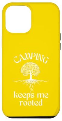 Diseño de camping, camping me mantiene enraizado, árbol espiritual Carcasa para iPhone 12 Pro Max