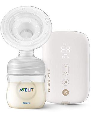 Philips Avent Natural Motion Elektrisk bröstpump - Inspirerad av barn - Effektiv för mammor - Natural Motion-teknik för ett snabbare mjölkflöde - Minnesfunktion - Personliga inställningar - Laddningsbart batteri - SCF396/11