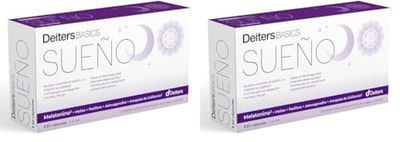 DEITERS - Basics Sueño 30 Cápsulas, Melatonina con Pasiflora, Ashwagandha y Melisa, Ayuda a Dormir Bien, Inductor del Sueño Natural, Relajación Física y Mental (Paquete de 2)