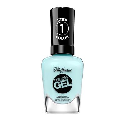 Sally Hansen Smalto Miracle Gel - Grand Cyan​, Anti-scheggiature, Ultra brillante, Facile da applicare, 14,7 ml