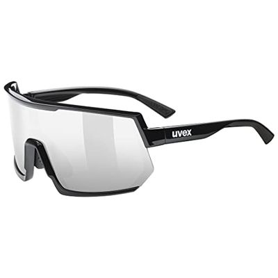 uvex sportstyle 235 - sportglasögon för dam och herr - imskydd - tryckfri bärkomfort & perfekt passning - black/silver - one size