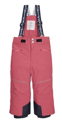 first instinct by killtec Pantaloni da Sci per Bambini con Bretelle e paraneve FISW 48 MNS Ski PNTS, Dark Rouge, 98/104, 43392-000