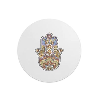 Questo Casa, Round Digital Printed Mouse Pad, Non-Slip Base, for Office and Home, Diameter:22cm