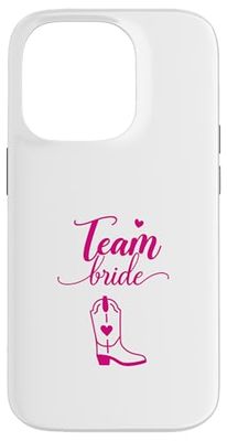 Western Bachelorette Cowgirl Themed Tribe Bridesmaids Bride Case for iPhone 14 Pro