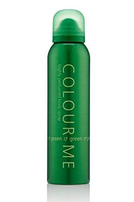 COLOUR ME Green 150ml Body Spray Perfume for Men. Luxury Fragrance - Mens Aftershave, Long Lasting Fragrance for Men by Milton-Lloyd