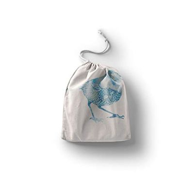 Bonamaison Imprimé Sacs de Coton avec Cordon, Sac D'Épicerie, Sac À Provisions, Réutilisables, Écologique, Pliable, Taille: 30x40 Cm