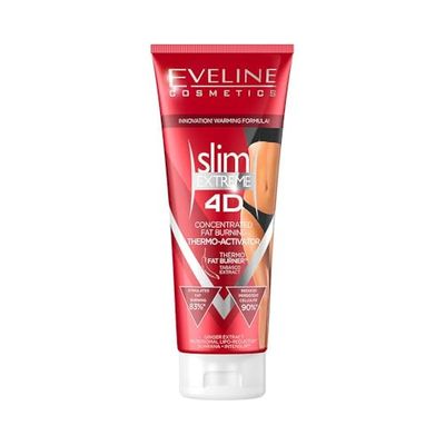 Eveline Cosmetics Slim Extreme Extreme 4D Thermo Activateur concentré de brûlure des graisses, 250 ml