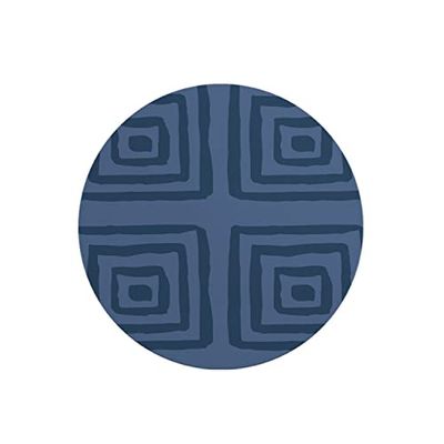 Questo Casa, Ronde digitaal bedrukte muismat, antislip onderkant, voor kantoor en thuis, diameter: 22 cm