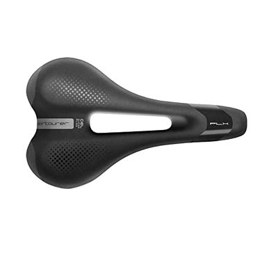 SELLE ITALIA Selim FLX 160 x 270 mm gel Flow-Peso: 440 g, unissexo-adulto, preto, One Size
