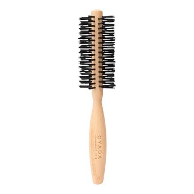 GYADA COSMETICS Large Round Hairbrush, Ideal for Short Hair, Antistatic, High Temperature Resistant, Ergonomic Handle, Beech Wood