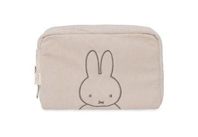 Jollein Sac à Langer en Tissu éponge - Miffy, Nougat - Trousse à Couches - Trousse de Maquillage - Organiseur - Beige