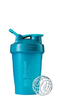 BlenderBottle Classic Loop - Botella Mezcladora de Batidos de proteínas con batidor Blenderball, Turquesa (Teal), 590ml