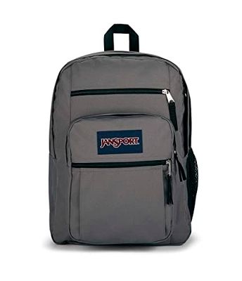 JANSPORT Estudiante Grande Mochila, Bolsa para Libros, Gris, Talla única Unisex Adulto
