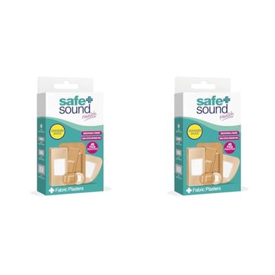 Safe and Sound Assorted Plasters, Breathable, Non-Stick Wound Pad. 80 Pack